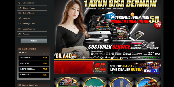 agen judi togel online