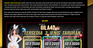 tempat pasang togel online