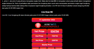 Live Draw Hongkong