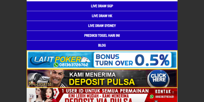 Keluaran Live Draw SGP Tercepat